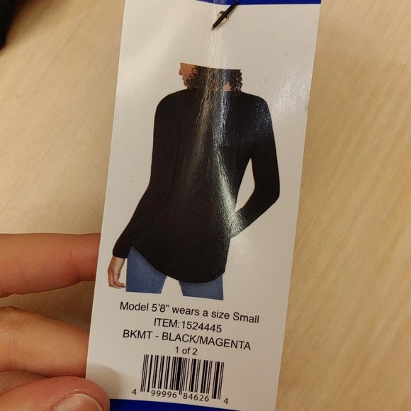 Skechers Active Long Sleeve Tee T-Shirts BLACK Women's Large - Picture 8 of 8